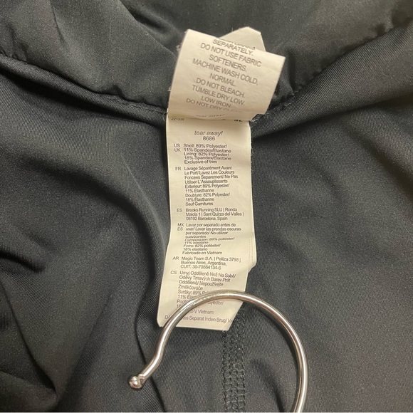 Brooks Skort Women's Size Small Black Skirt‎ Short Mid-rise Lightweight Chaser - Picture 11 of 11